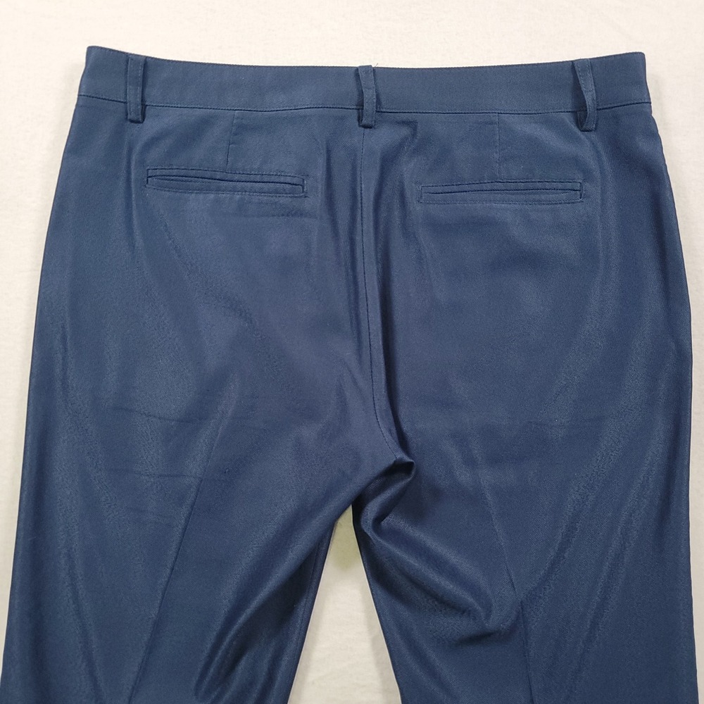 Mizzen+Main Performance Chino Pants Mens 34 Blue Solid Stretch Cotton Blend Golf - Picture 10 of 11